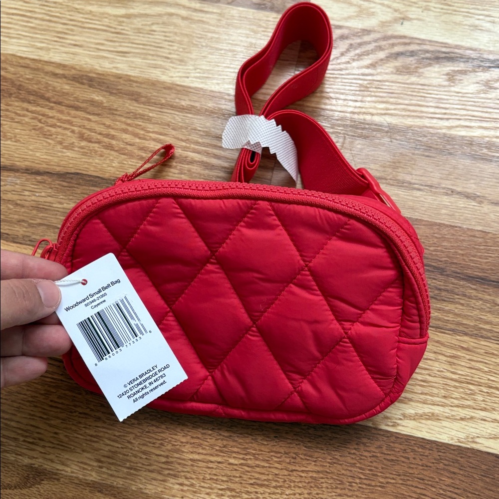 NEW VERA BRADLEY WOODWARD SMALL BELT BAG (Cayenne)